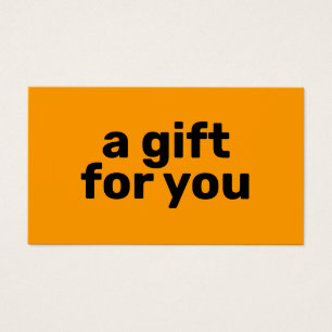 Simple Bright Orange Bold Modern Gift Certificate