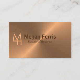 Simple Bronze Business Card