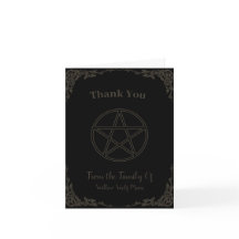 Simple Brown and Black Pagan Funeral 