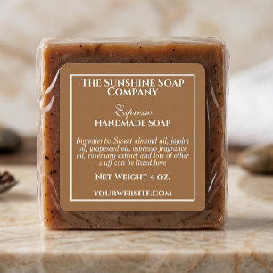 Simple Brown Soap and Cosmetics Label