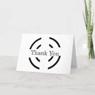 SIMPLE BROWN THANK YOU CARD