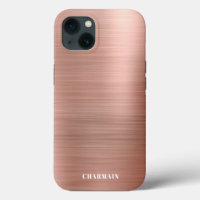 Simple Brush Metal Rose Gold