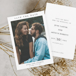Simple Budget Photo Wedding Save the Date