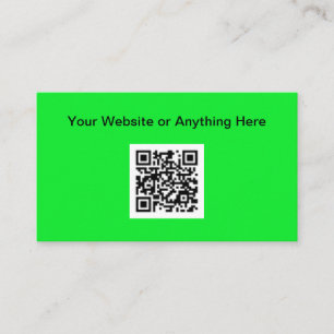 Simple Budget Small Quantity QR Code Business Card
