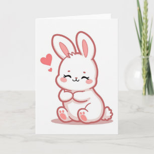 Simple Bunny Love Card