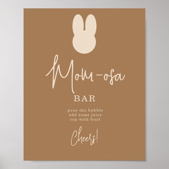 Simple Bunny mOM-osa bar Poster (Front)