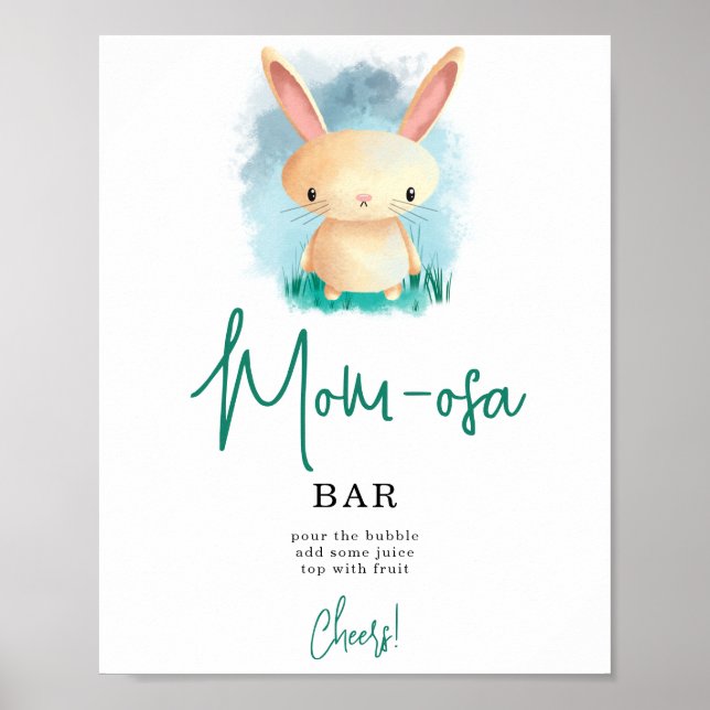 Simple Bunny mOM-osa bar  Poster (Front)