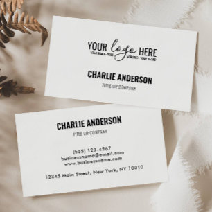 Simple Business Branding Company Logo Thank You Business Card