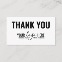 Simple Business Branding Company Logo Thank You