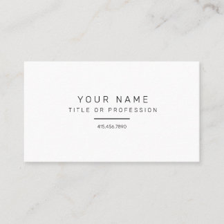 Simple Business Card