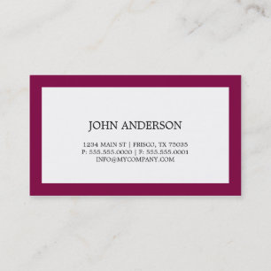 Simple Business Card