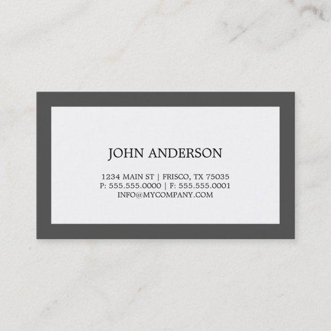Simple Business Card (Front)