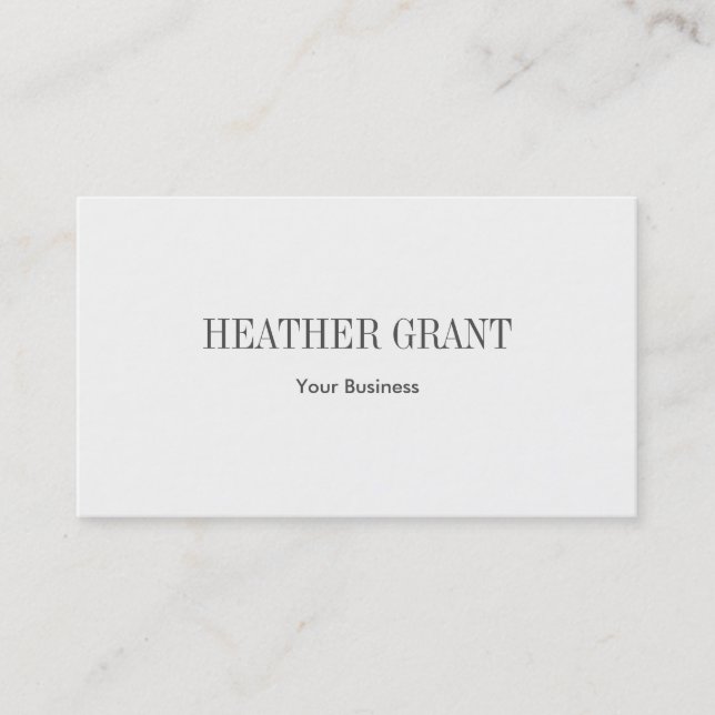 Simple Business Card (Front)