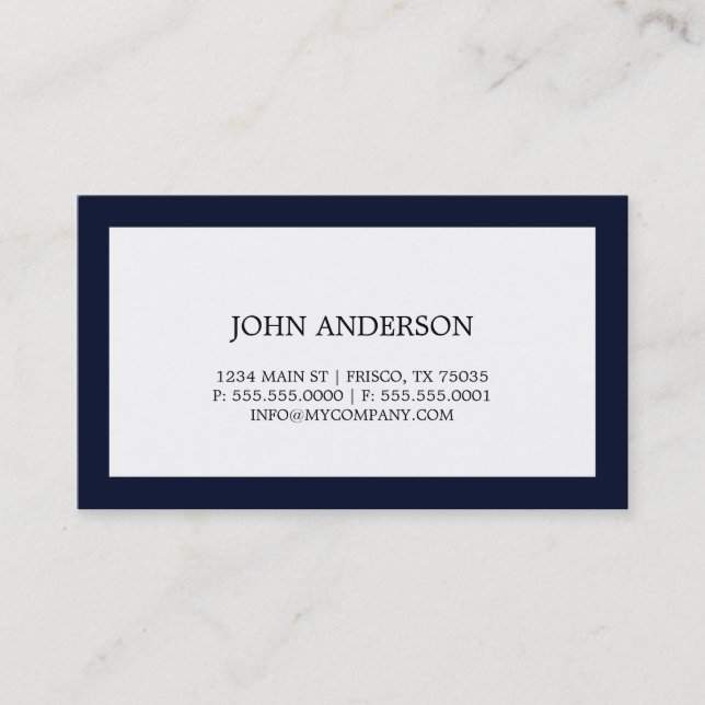 Simple Business Card (Front)