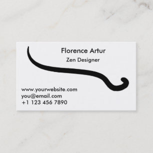 Simple Business Card Black & White Ink