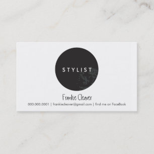 SIMPLE BUSINESS CARD :: bold spot black
