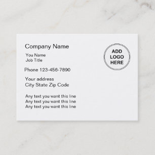 Simple Business Card Large Format