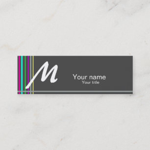 Simple business card with a touch of colour