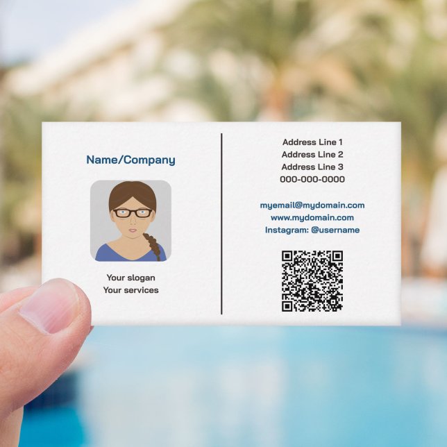 Simple Business Card with Photo (Simple Business Card with Photo)
