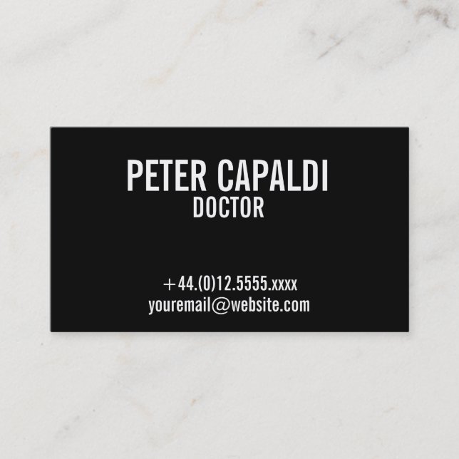 Simple Business Card with QR Code (Front)