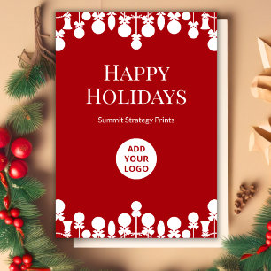 Simple Business Christmas Card   Custom Text