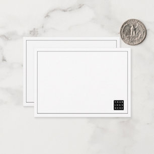 Simple Business Company Logo Branded Professional Card