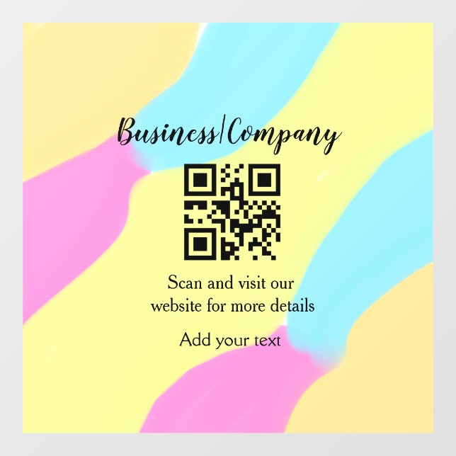 Simple business company website barcode QR add nam (Sheet)
