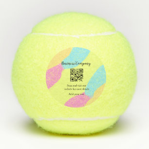 Simple business company website barcode QR add nam Tennis Balls