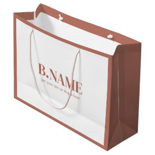 Simple Business Custom Logo Shopping Large Gift Bag
