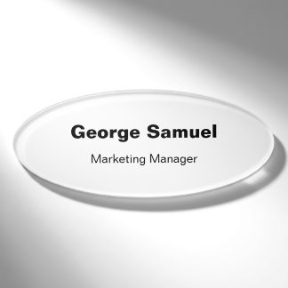 Simple Business Employee Name Tag