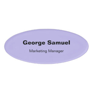 Simple Business Employee Name Tag