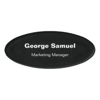 Simple Business Employee Name Tag