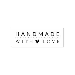 Simple Business Handmade With Love Self-inking Stamp