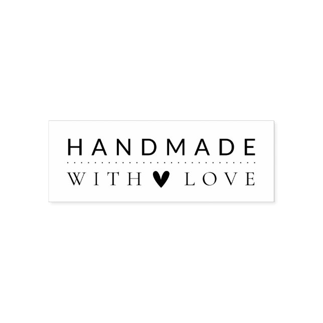 Simple Business Handmade With Love Self-inking Stamp (Design)