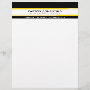 SIMPLE BUSINESS LETTERHEAD :: hi-tech zing 6