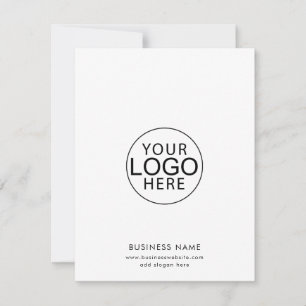 Simple Business Logo and Website Minimalist Card
