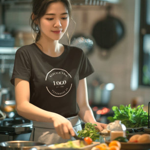 Simple Business Logo Company Staff Custom branded T-Shirt