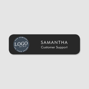 Simple Business Logo Corporate Event Custom Name Tag