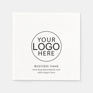 Simple Business Logo Corporate Events Swag Paper Napkin
