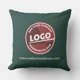 Simple Business Logo Custom Corporate Website Cushion