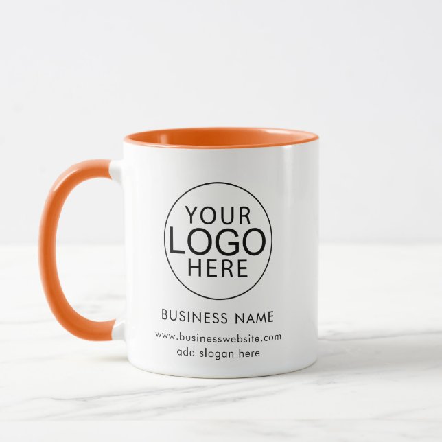 Simple Business Logo Custom Mug (Left)