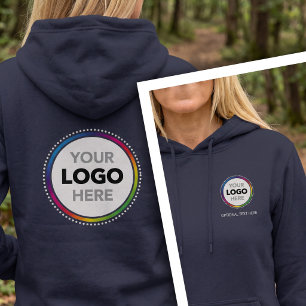 Simple Business Logo Hoodie - Front & Back Print