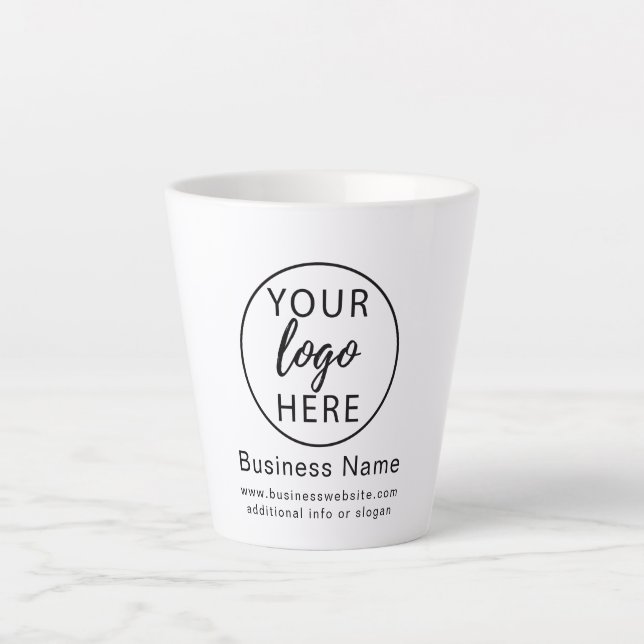 Simple Business logo  Latte Mug (Front)