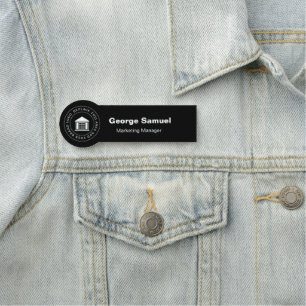 Simple Business Logo   Name   Designation Tag