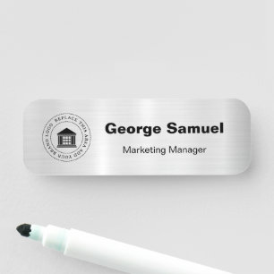 Simple Business Logo Name Designation Tag