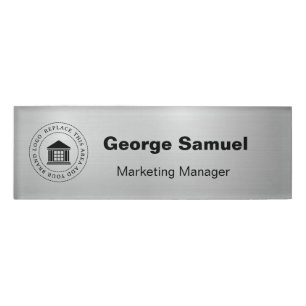 Simple Business Logo Name Designation Tag