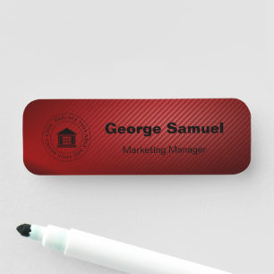 Simple Business Logo Name Designation Tag