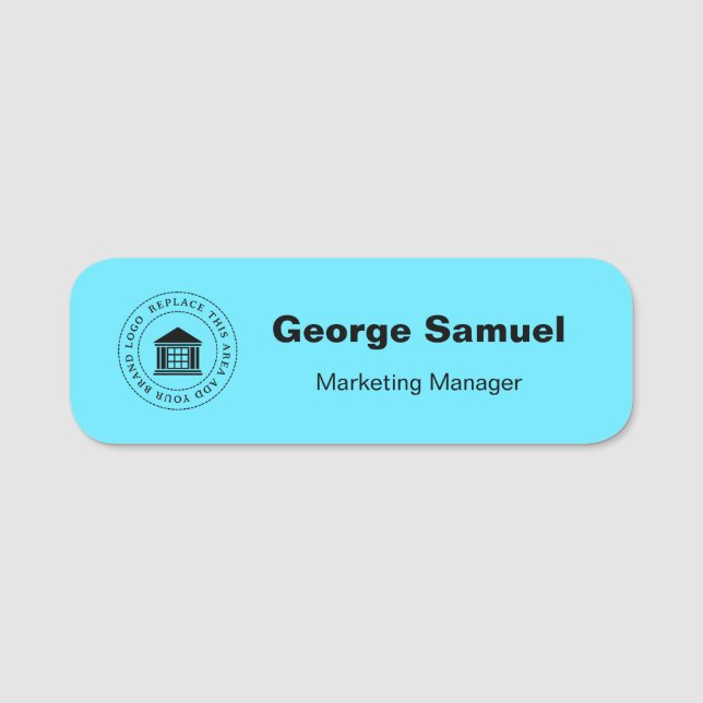 Simple Business Logo | Name | Designation Tag (Front)