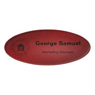 Simple Business Logo Name Designation Tag