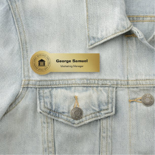 Simple Business Logo Name Designation Tag